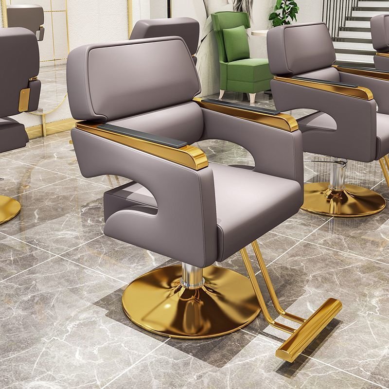 French Design Salon Barbershop Barber Chairs Hairdresser Used Men Hydraulic Barber Chairs