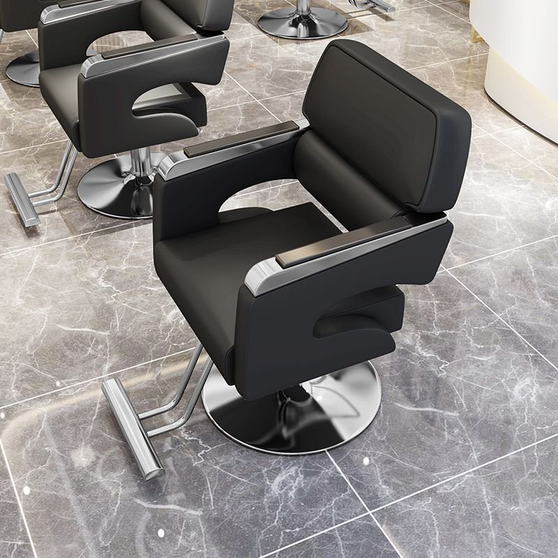 French Design Salon Barbershop Barber Chairs Hairdresser Used Men Hydraulic Barber Chairs
