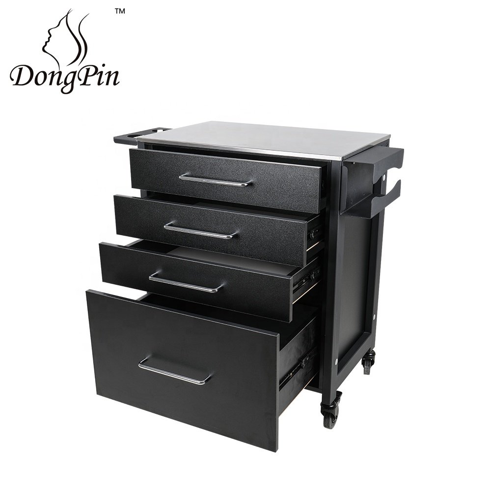 mobile tattoo workstation tool tattoo furniture trolley cart with cabinet and wheels