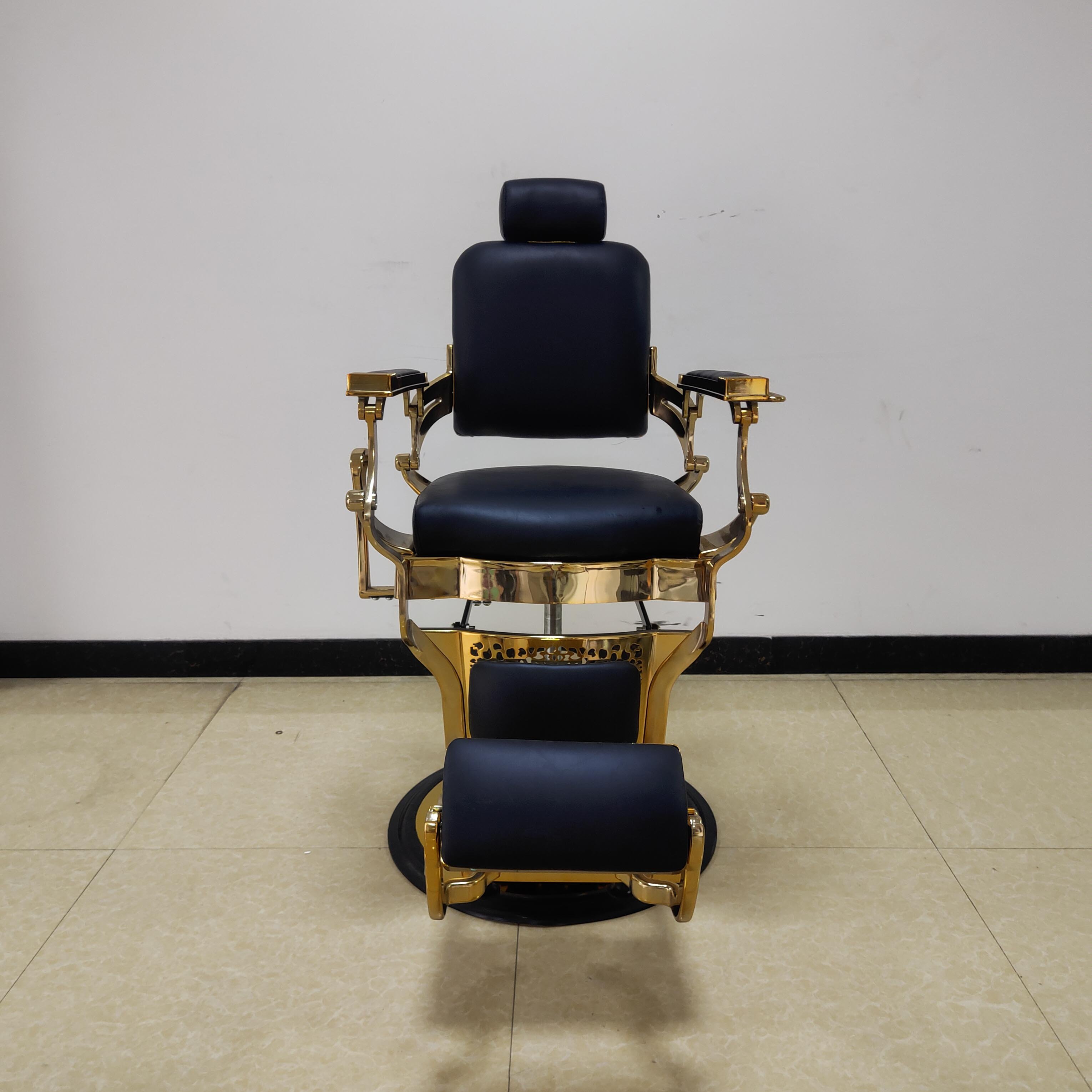 Salon furniture barber hairdresser chair hair salon metal baber chair Hydraulic Recline Chair