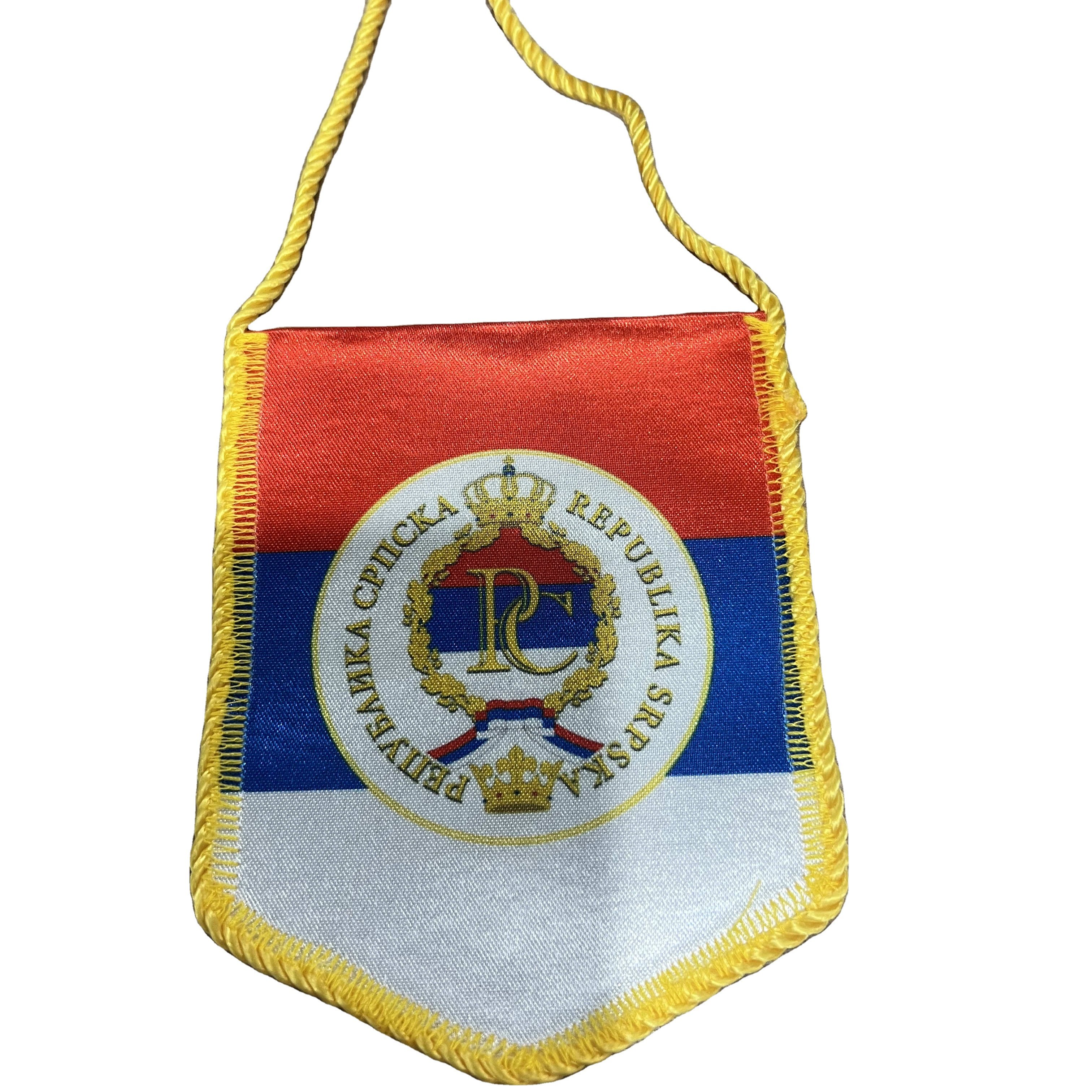 AOZHAN Custom High Quality Sports Soccer Club Hanging Pennants/Football Club Exchange Flags Souvenir Gift Mini Flags
