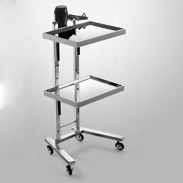 foldable stainless steel makeup beauty medical hospital tool salon trolley