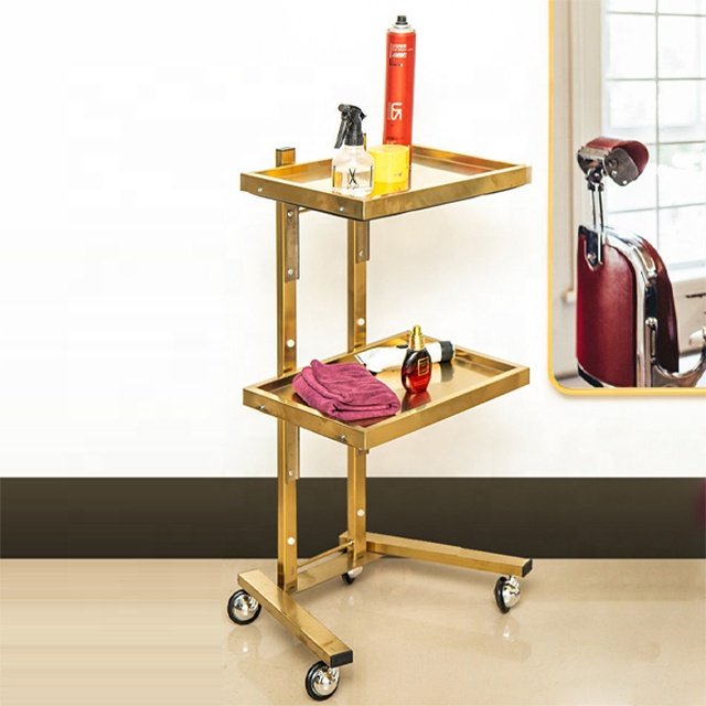 foldable stainless steel makeup beauty medical hospital tool salon trolley