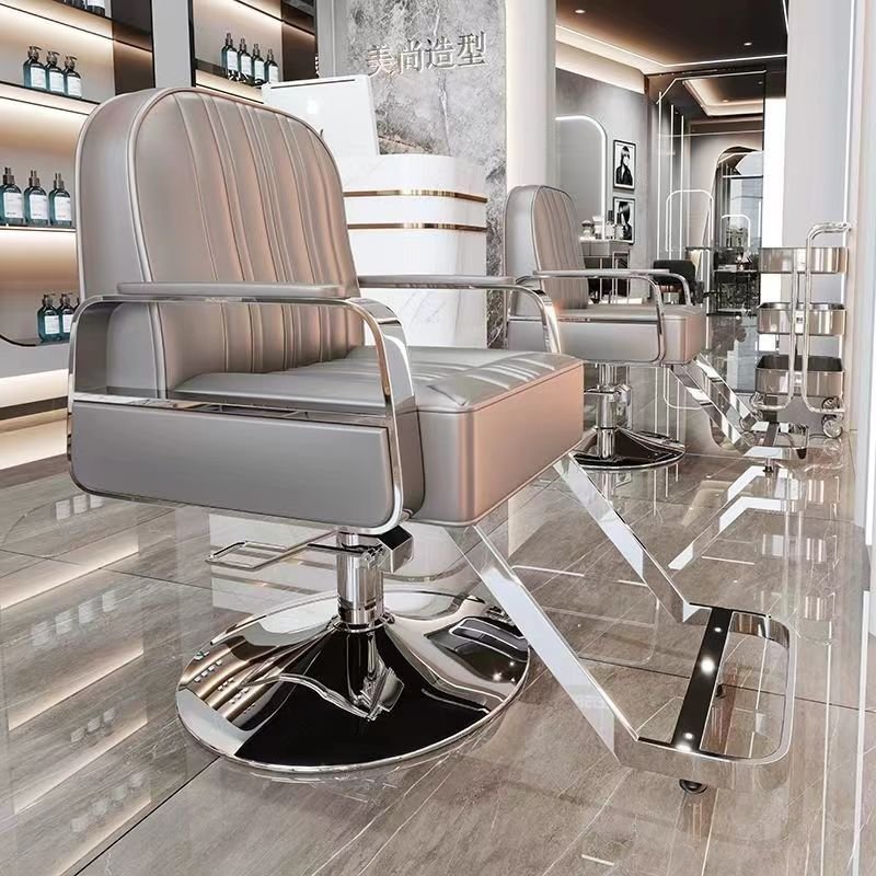 Factory direct supply hairdresser chair Fashion barbershop haircutting hair dye ironing chair hairsalon special lift put down