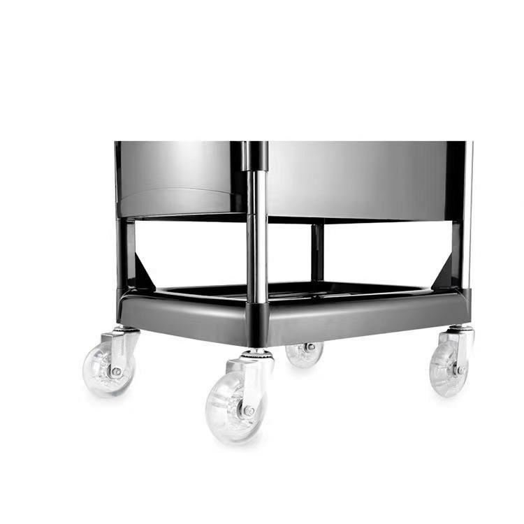 Hot Sale Black Color Hair Salon Trolley Cart with Five Drawers