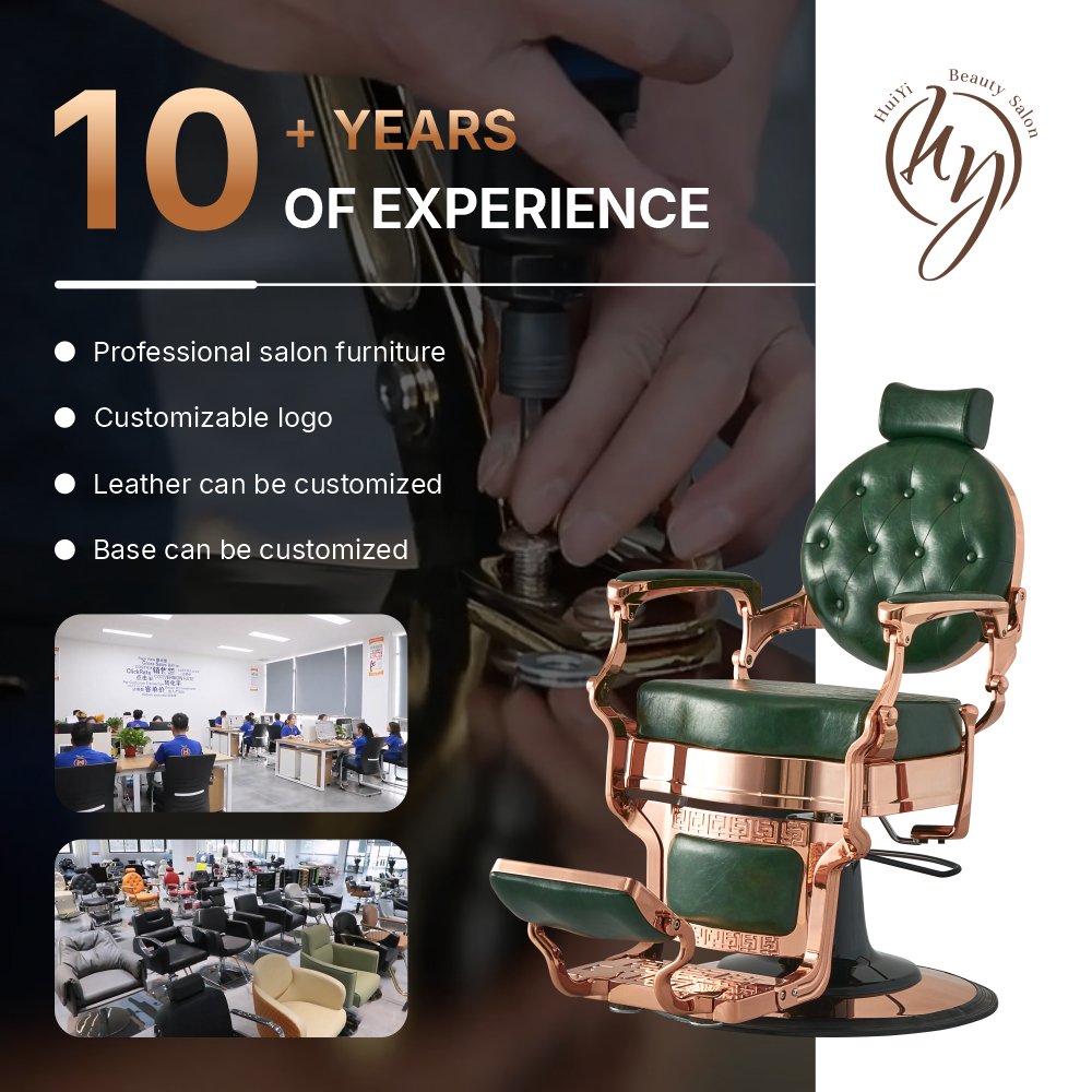 BC8831H Classic, stylish, durable, comfortable, reclining hydraulic men's barber chair