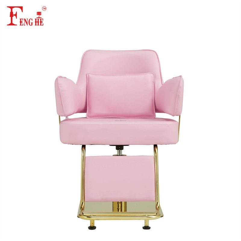 Hot sale Wholesale pink chair hair salon chair and chairs barbers for salon