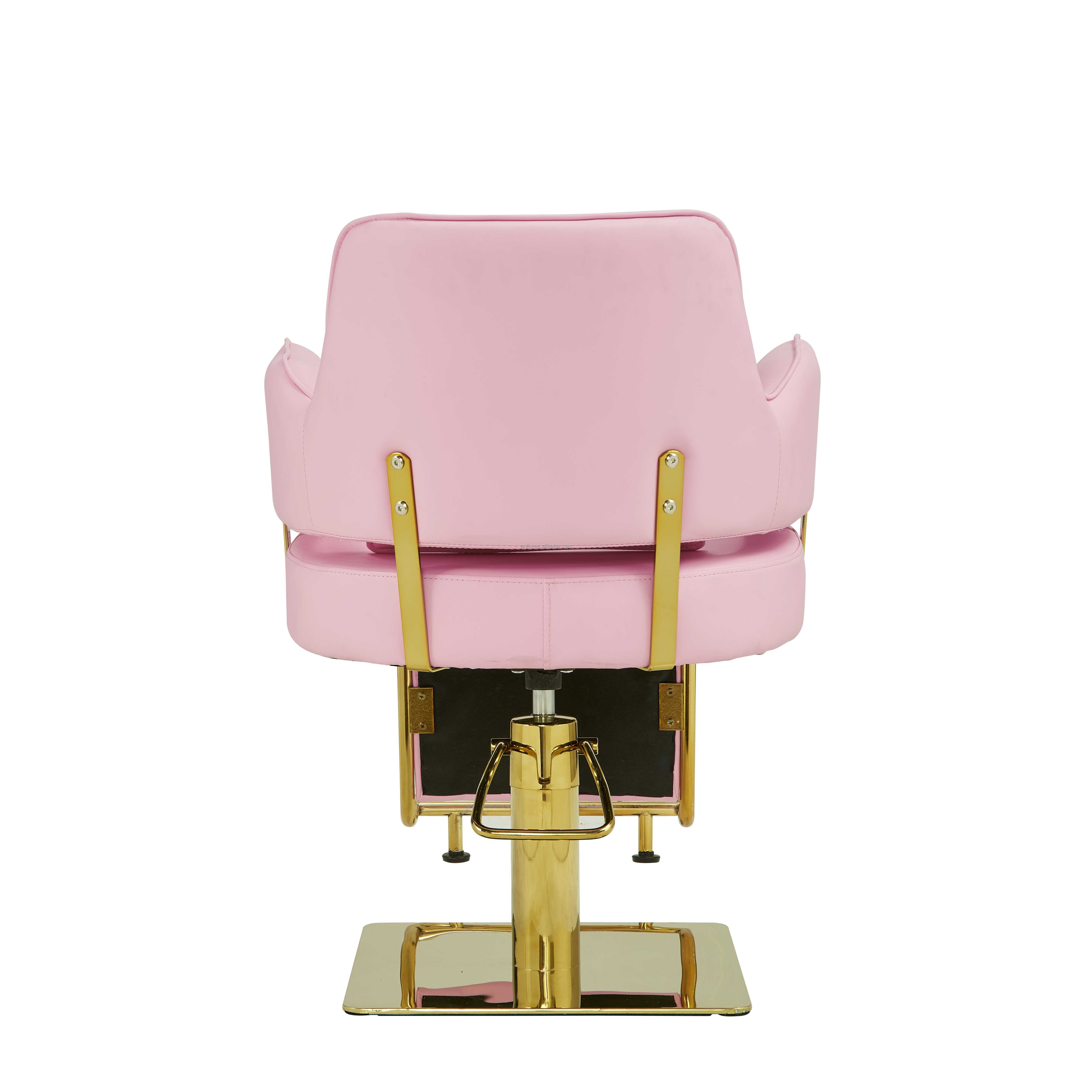 Hot sale Wholesale pink chair hair salon chair and chairs barbers for salon