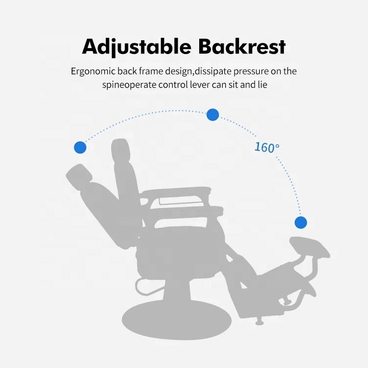 professional hairdressing chair wholesale portable Classic luxury black modern beauty salon barber chairs