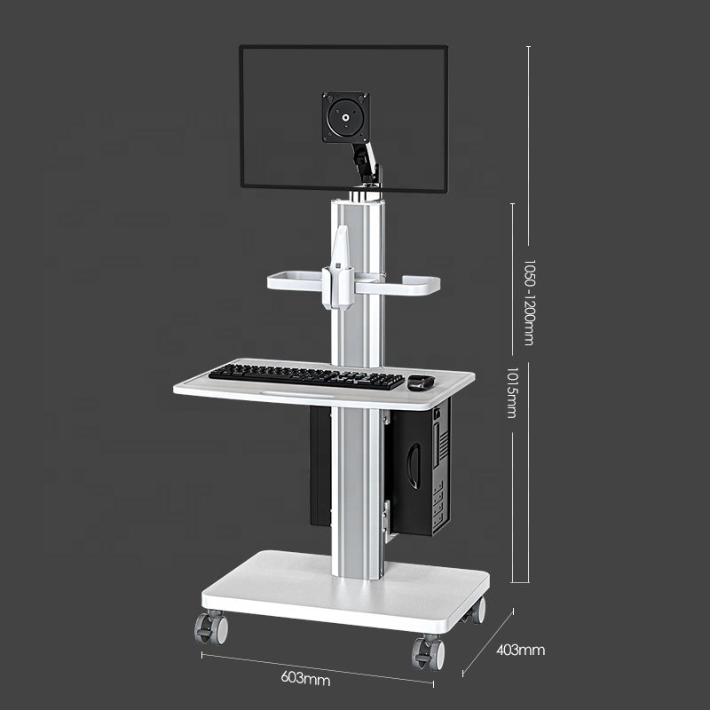 Mobile Hospital Bracket Trolley Furniture Dental Intraoral Scanner Camera Medical Trolley Cart White Medication Trolley
