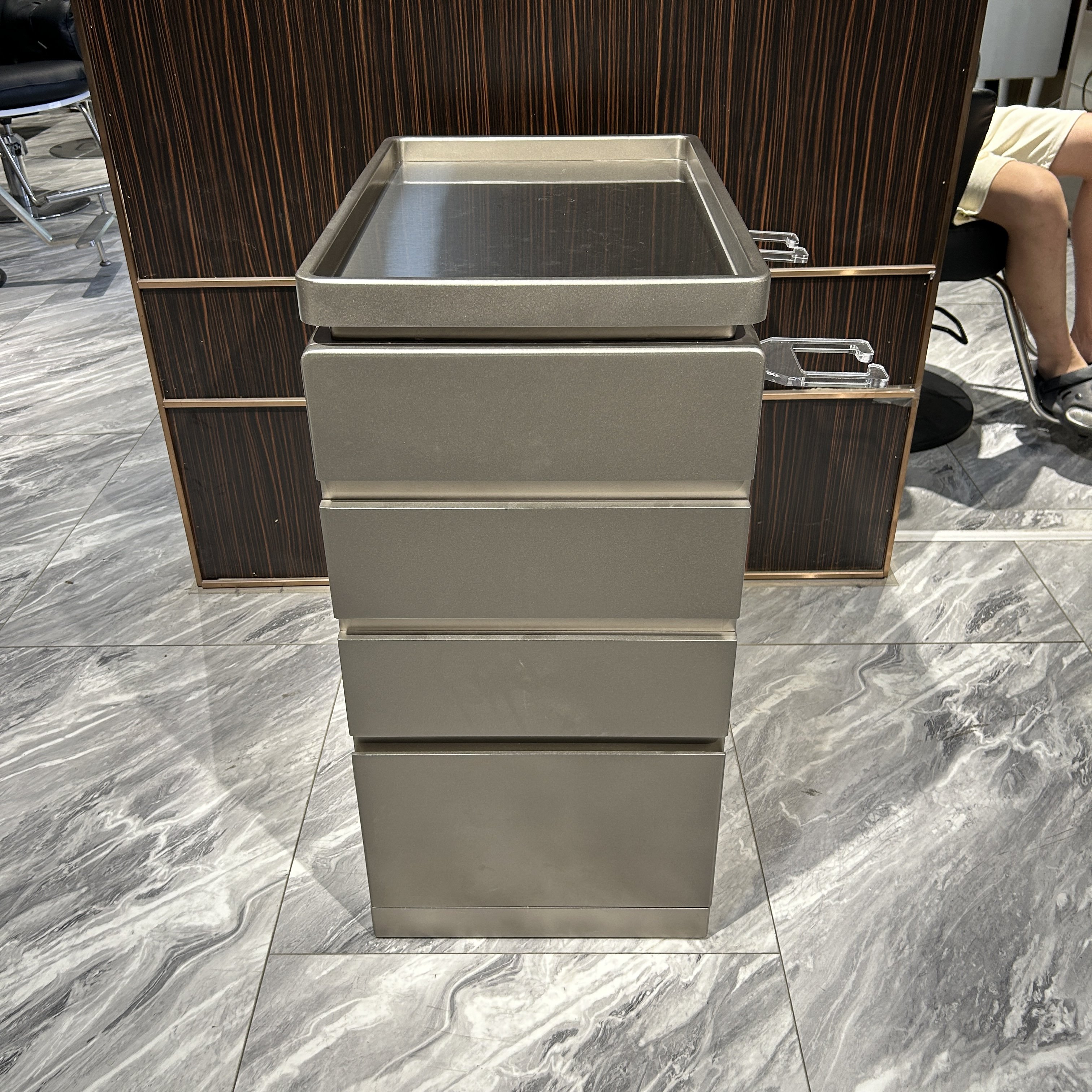 Barbershop Hair salon Station Tool cabinet Double-sided factory cabinet with barber dresser drawer