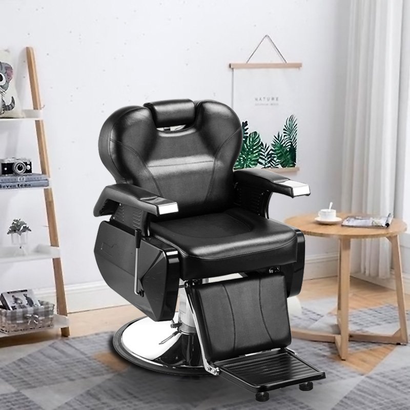 Leather Barber Chair Beauty Barbershop Antique Salon Equipment and Furniture Hair Saloon Chairs Metal Barber Chair