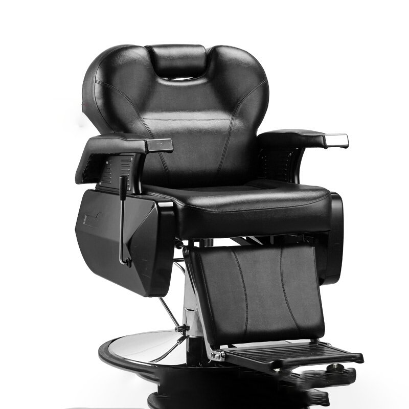 Leather Barber Chair Beauty Barbershop Antique Salon Equipment and Furniture Hair Saloon Chairs Metal Barber Chair