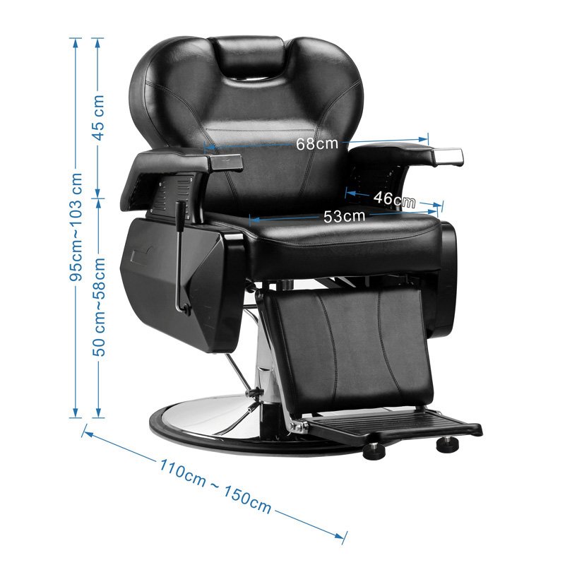 Leather Barber Chair Beauty Barbershop Antique Salon Equipment and Furniture Hair Saloon Chairs Metal Barber Chair