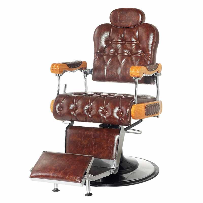 Retro Barbershop Furniture Rotating Salon Used Makeup Black Hairdressing Barber Chairs