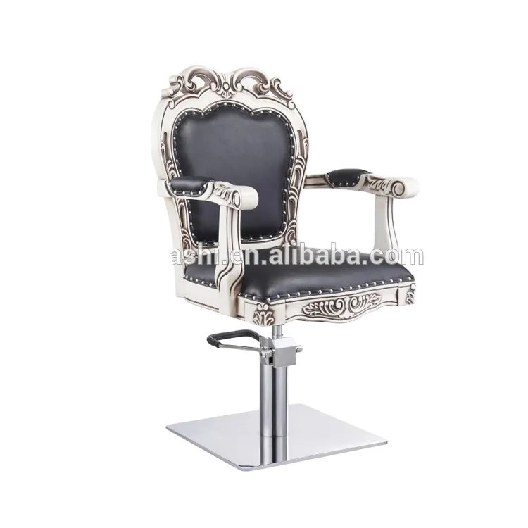 Bomacy high density foam barber chair salon stool beauty rolling work spa cutting portable base thick hair salon stool