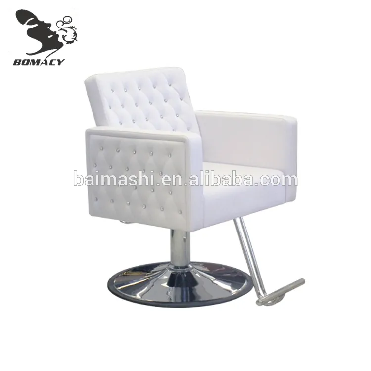 Bomacy high density foam barber chair salon stool beauty rolling work spa cutting portable base thick hair salon stool