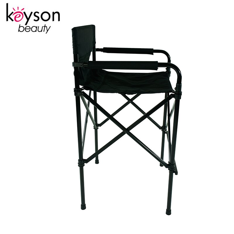 Keyson Professional Aluminum Foldable Makeup Chair Adjustable Permanent Barber Chair