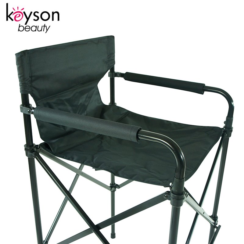Keyson Professional Aluminum Foldable Makeup Chair Adjustable Permanent Barber Chair