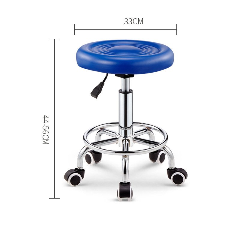 JOY Cheap Leather Waterproof Barber Chair Metal Lift Rotating Round Stool Sturdy Lift Chair for Bar Barber Shop Beauty Salon
