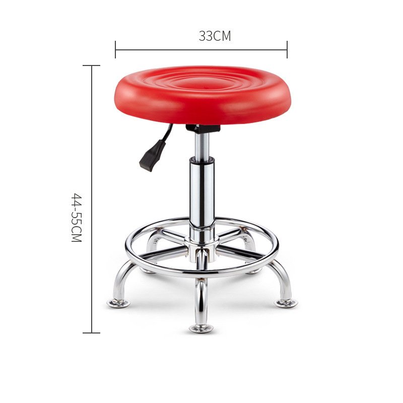JOY Cheap Leather Waterproof Barber Chair Metal Lift Rotating Round Stool Sturdy Lift Chair for Bar Barber Shop Beauty Salon