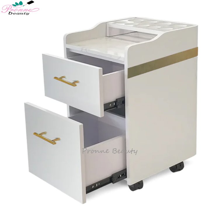 Factory wholesale cheap trolley nail beauty hair salon furniture drawer trolly cart salon