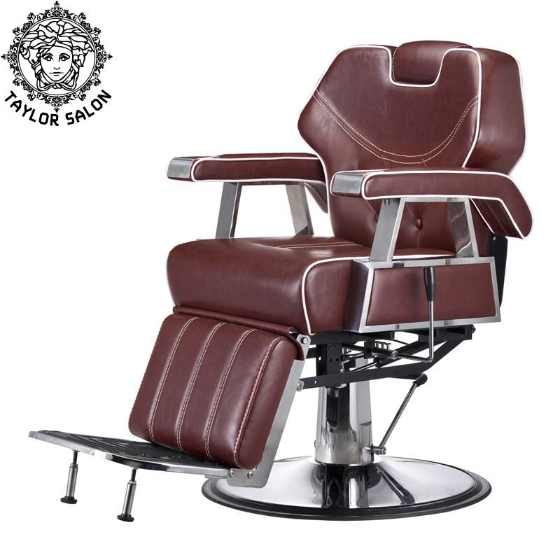 black classic hair salon barber chair with hydraulic recline