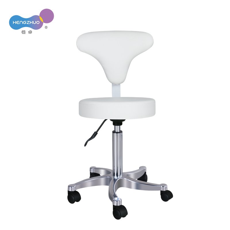High Quality Barber Stool Adjustable Hairdresser Hydraulic Chair with Backrest and Wheels Salon Furniture for Hair Stylist