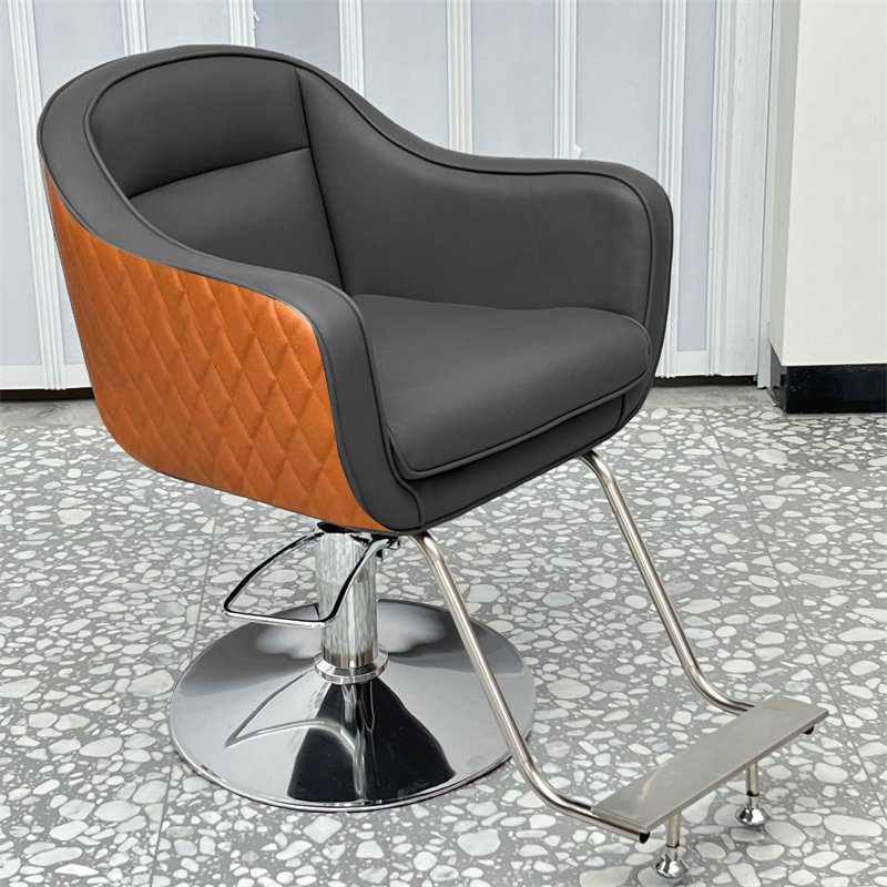 Easy leisure barber chair lightweight luxury PU leather customizable color pump design