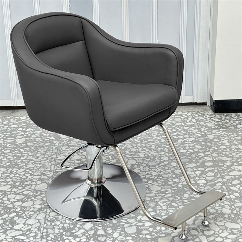 Easy leisure barber chair lightweight luxury PU leather customizable color pump design