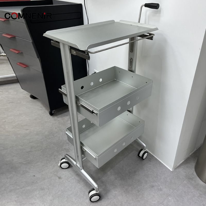 Salon Furniture New Style Stainless Steel Hair Salon Trolley With Wheels