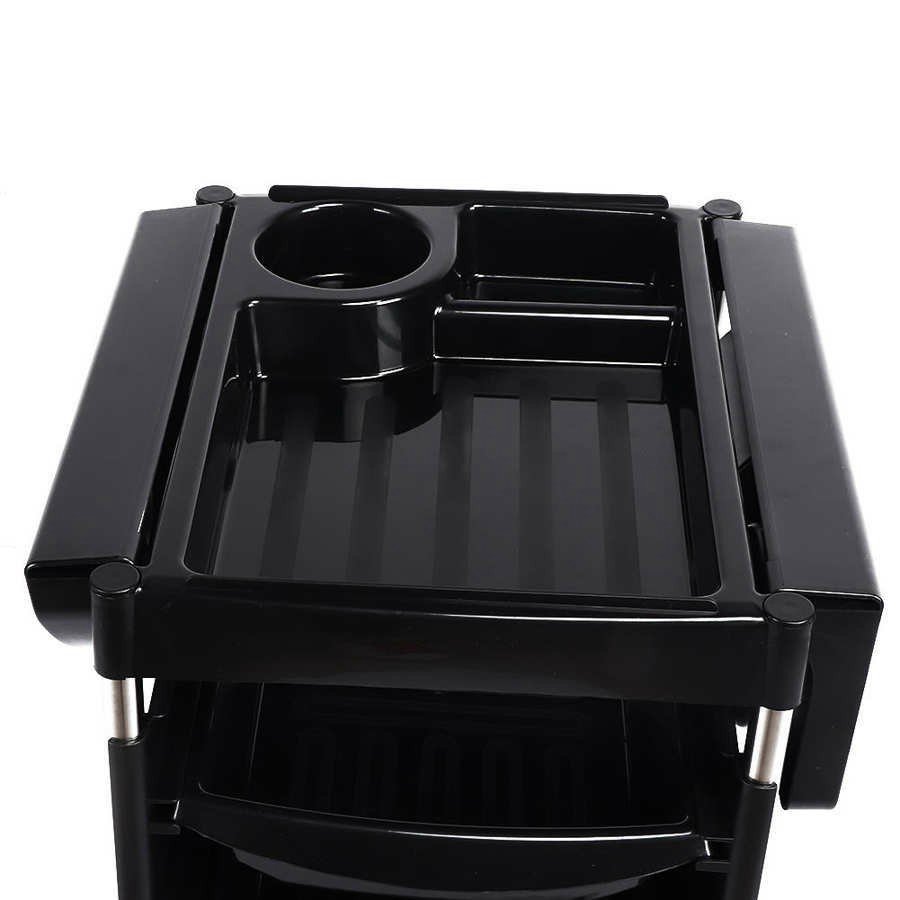 Durable Hairdressing Rolling Trolley Cart Beauty Tool Station with Movable Drawers and Wheels Functional Working Cart
