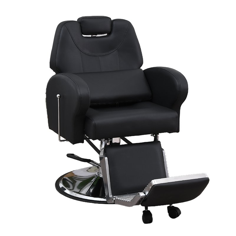 Modern high quality beauty hair salon chair black rotatable barber chairs for sale