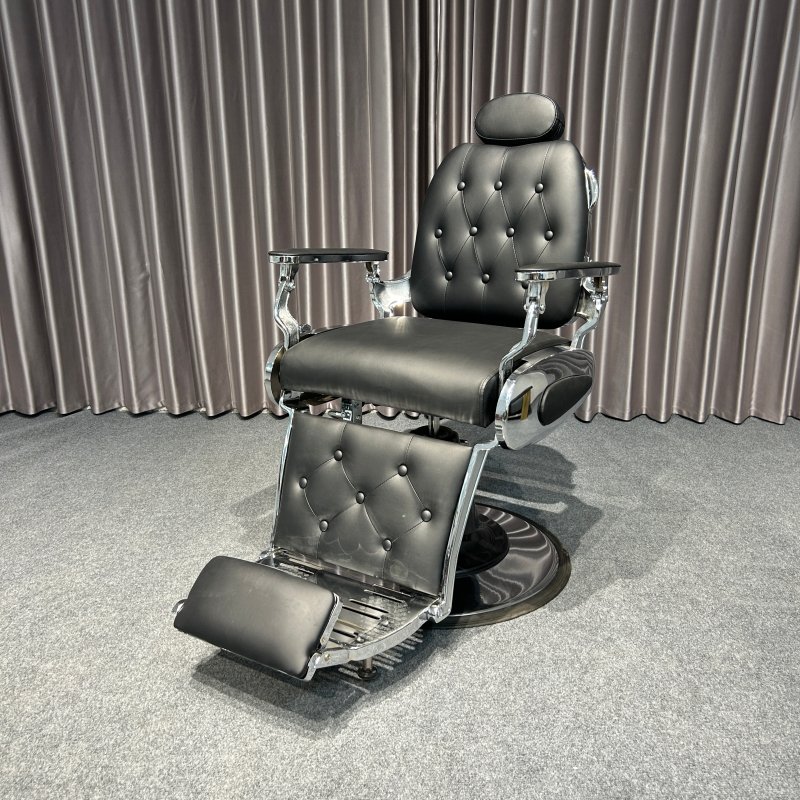 Vintage Style Hair Styling Chair sliver Frame Barber Chair Barber Shop Equipment Hairdressing Barber Chair