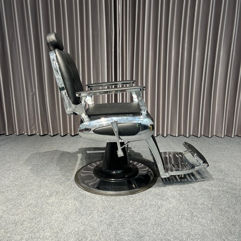 Vintage Style Hair Styling Chair sliver Frame Barber Chair Barber Shop Equipment Hairdressing Barber Chair
