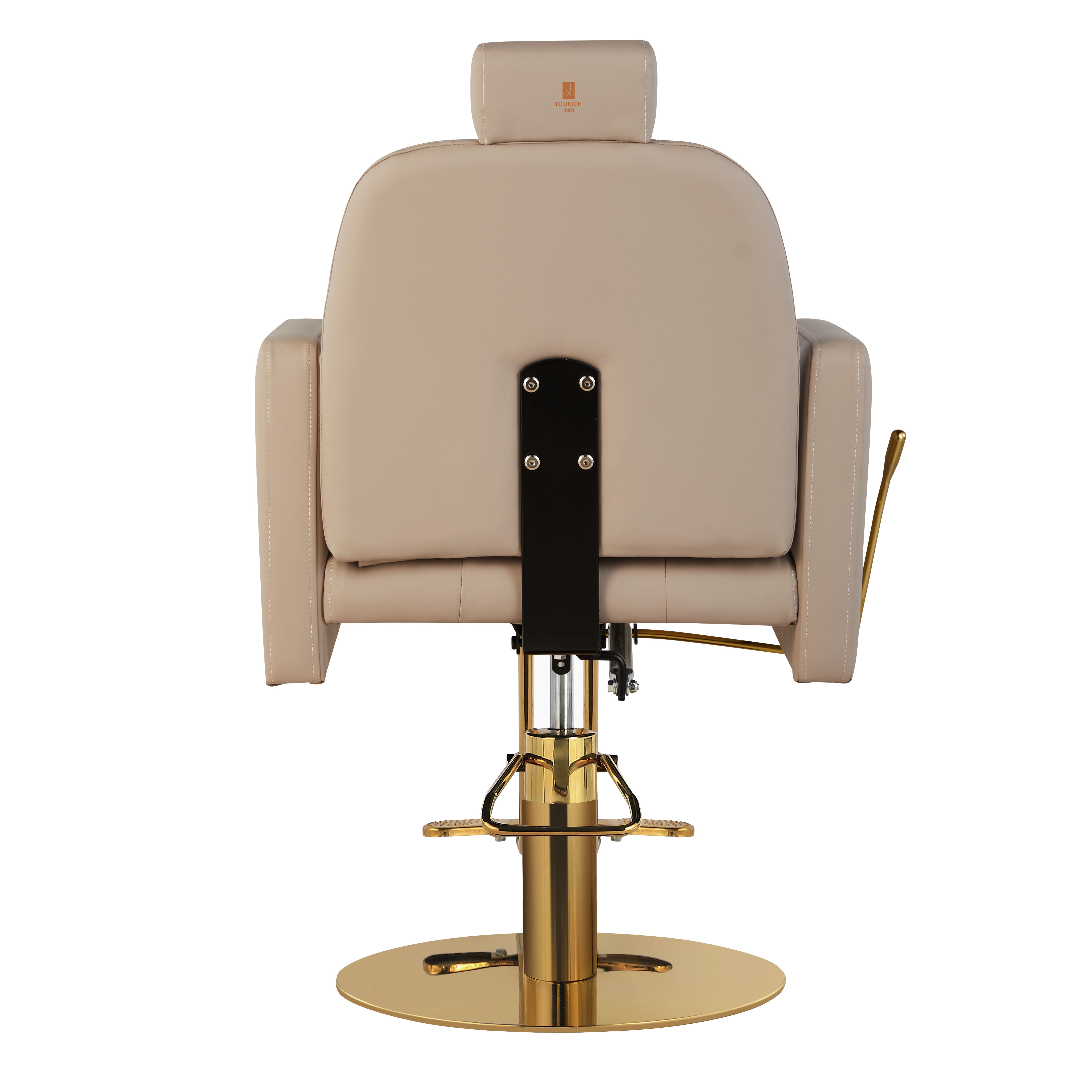 Gray Heavy Duty Barber Chair Hair Salon Chair 360 Swivel And Adjustable Height For Barbershop Equiment