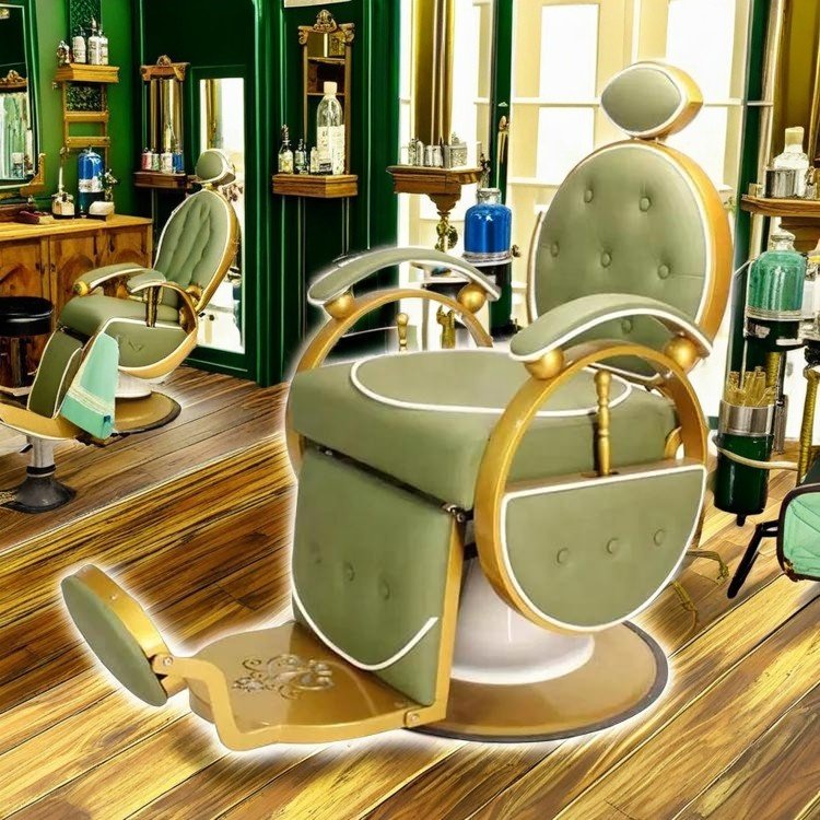 Modern Barber Chair with Adjustable Recline and Swivel Base High Quality