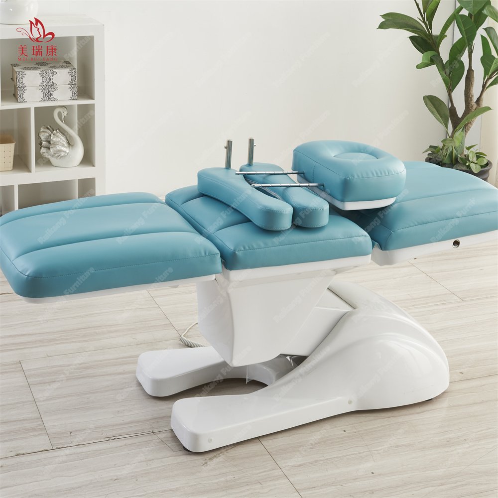 Hot Selling ergonomic aesthetic bed Beauty Beautician Salon 4 3 Motor Electric Facial Spa Massage Table Luxury Lash Bed