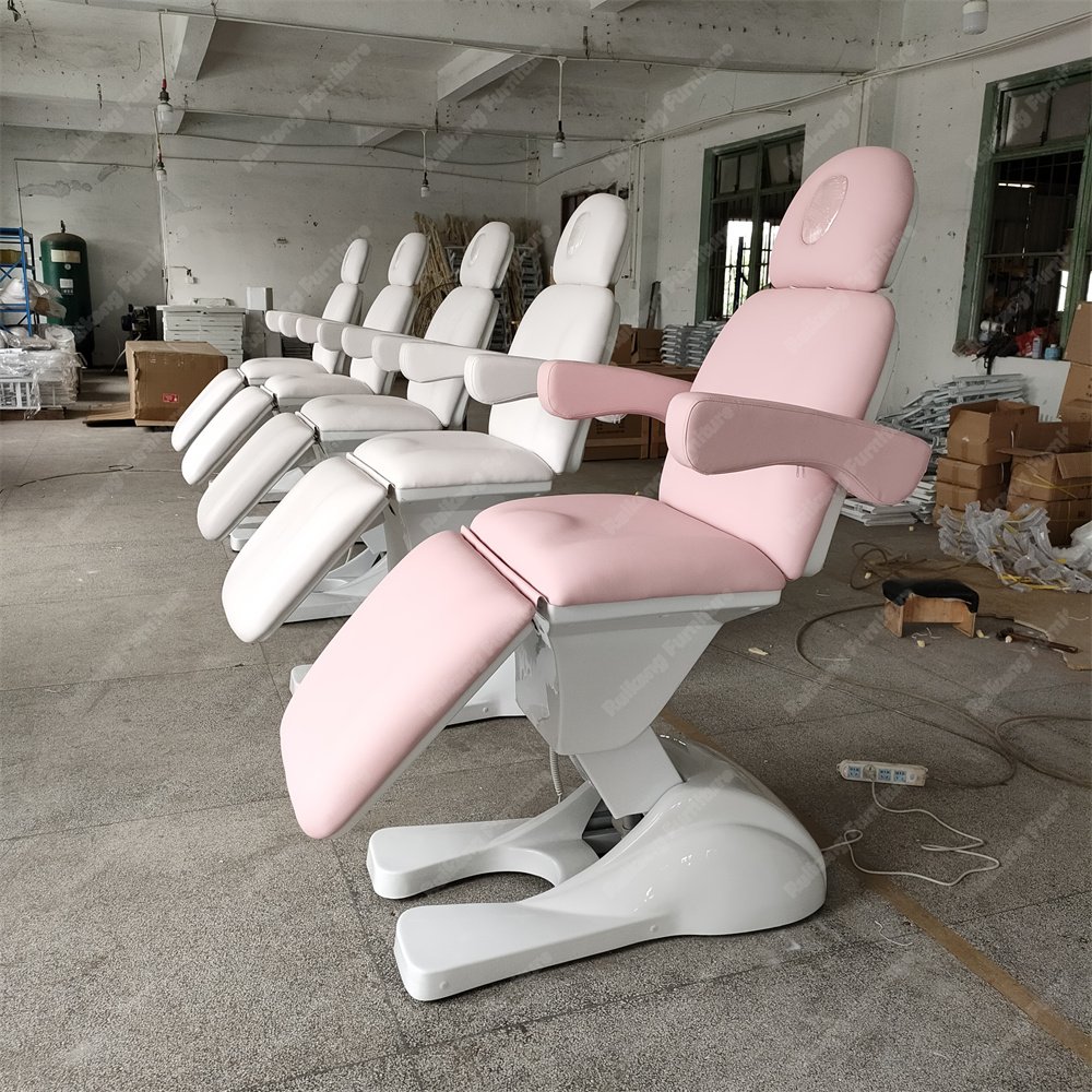 Hot Selling ergonomic aesthetic bed Beauty Beautician Salon 4 3 Motor Electric Facial Spa Massage Table Luxury Lash Bed