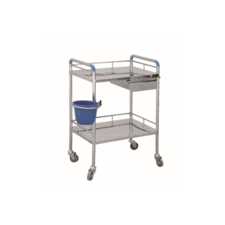 Medicine delivery medical care instrument hospital trolley furniture medical cart salon stainless steel cart with drawers