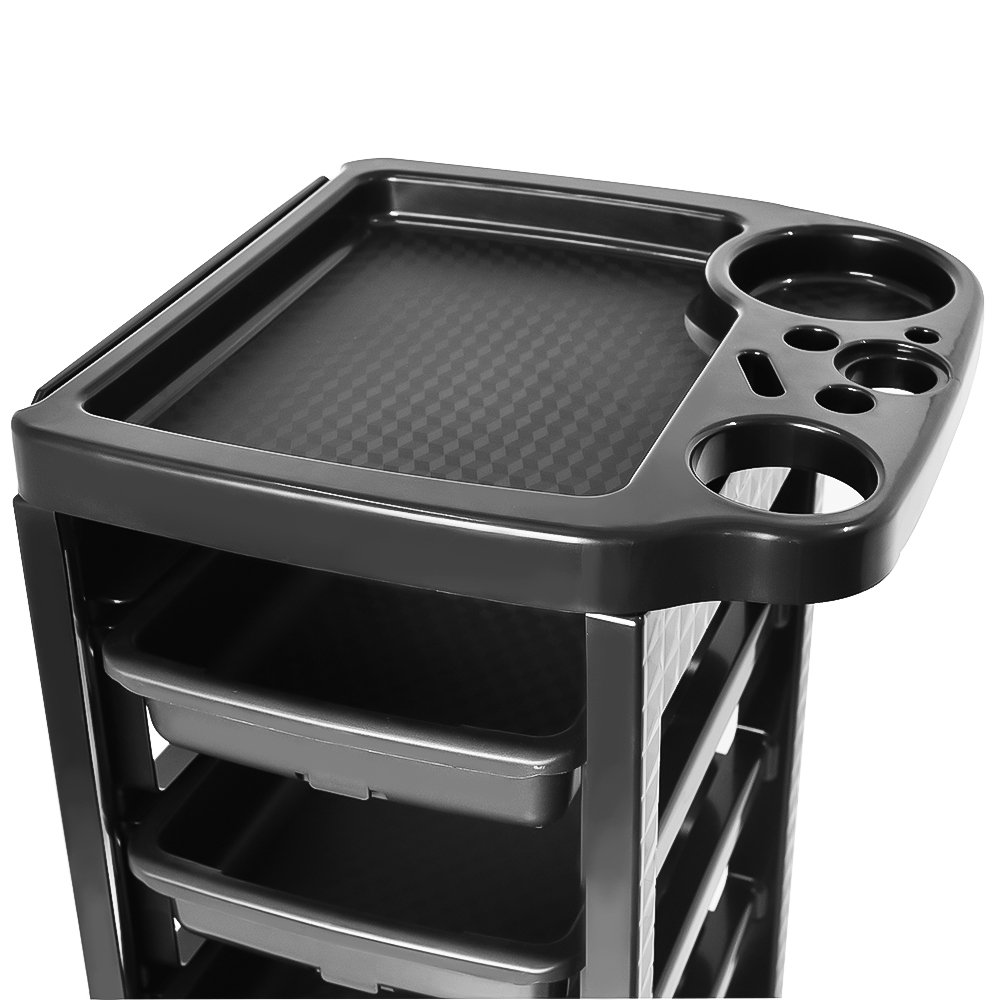 Plastic Salon Trolley Multifunctional Extension With Drawers For Beauty Living Room Salon Rolling Trolley