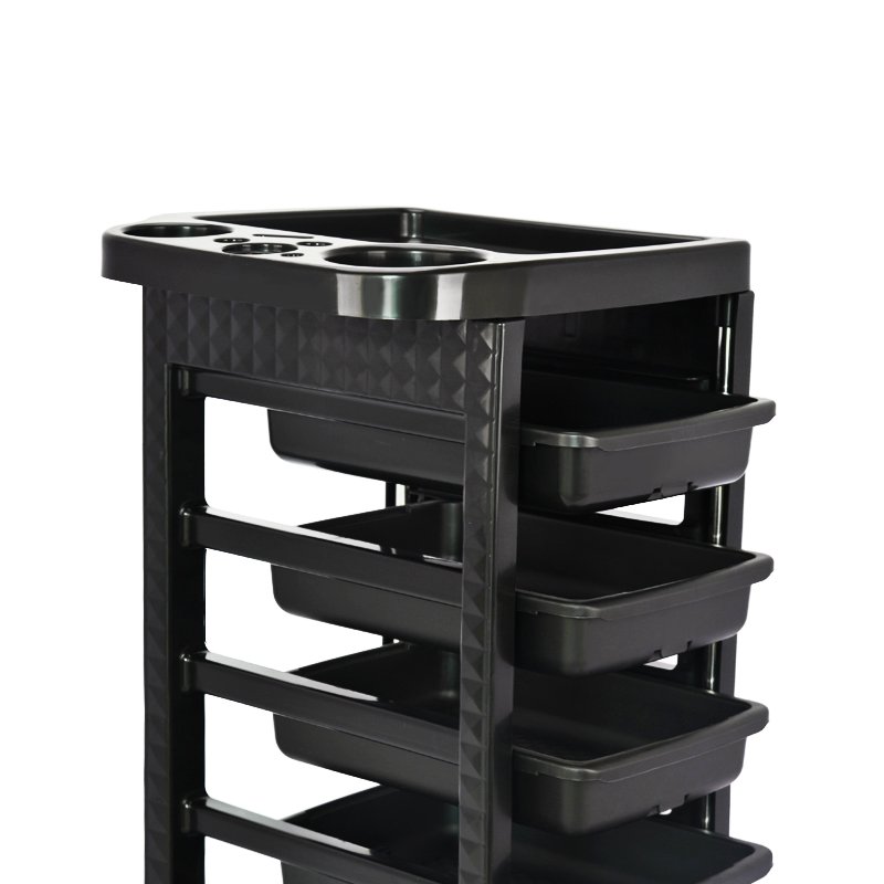 Plastic Salon Trolley Multifunctional Extension With Drawers For Beauty Living Room Salon Rolling Trolley