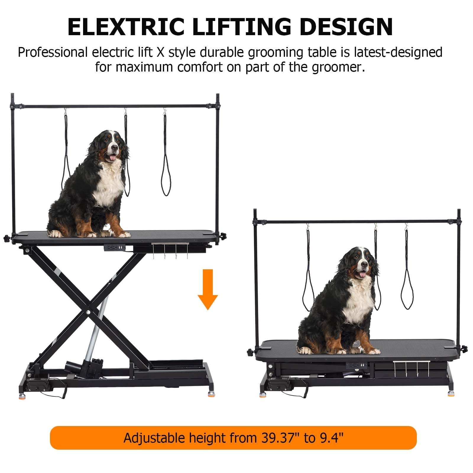 Simple Operation X Style New Electric Lifting Table Electric Lifting Dog Grooming Salon Table