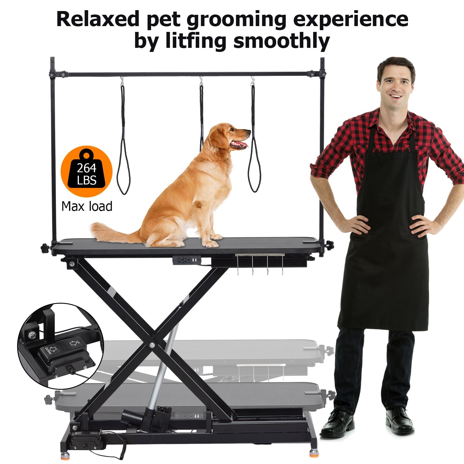 Simple Operation X Style New Electric Lifting Table Electric Lifting Dog Grooming Salon Table