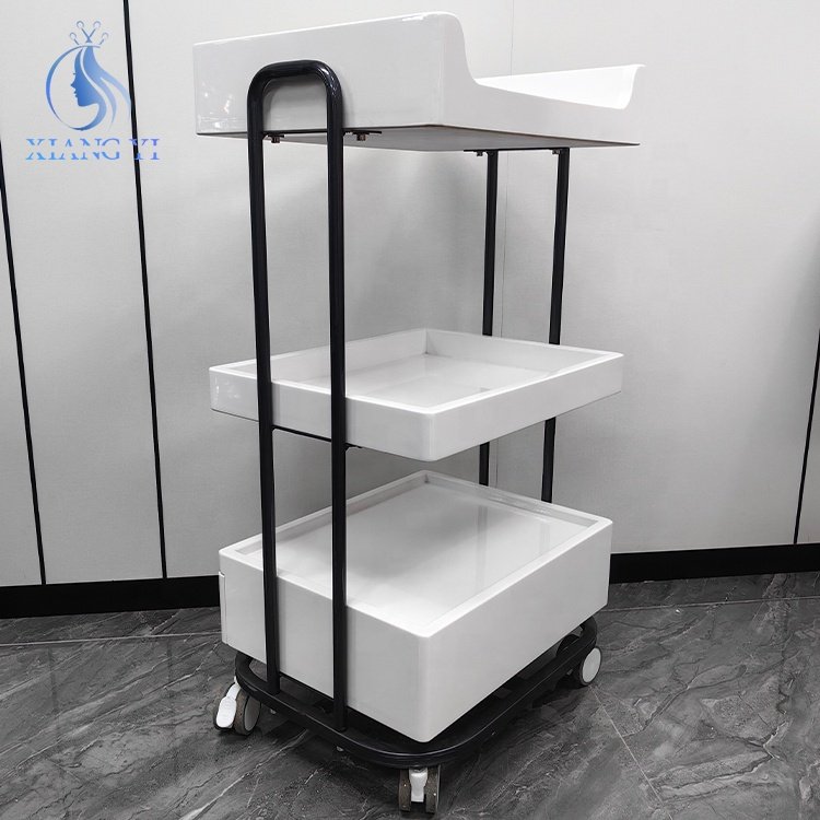 Beauty salon Multifunction Manicure Cart Storage Tool carts barbershop hairdressing spa trolley