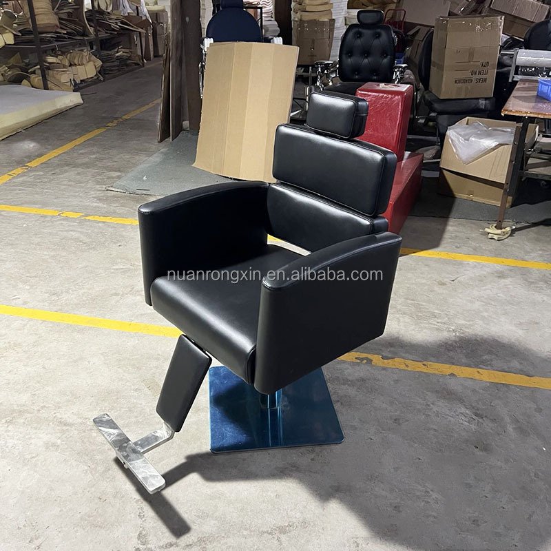 Wholesale Black Hydraulic Hairdressing Chair Classic Beauty Salon Furniture Styling Reclining Barber Chair For Men Use