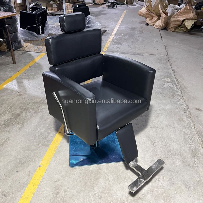 Wholesale Black Hydraulic Hairdressing Chair Classic Beauty Salon Furniture Styling Reclining Barber Chair For Men Use