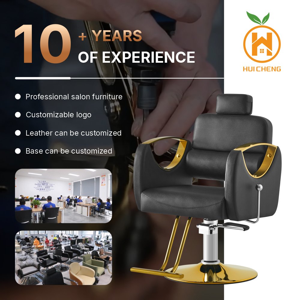 Modern Recline Styling Barber Chair with Pedal for Salon Use LC002R