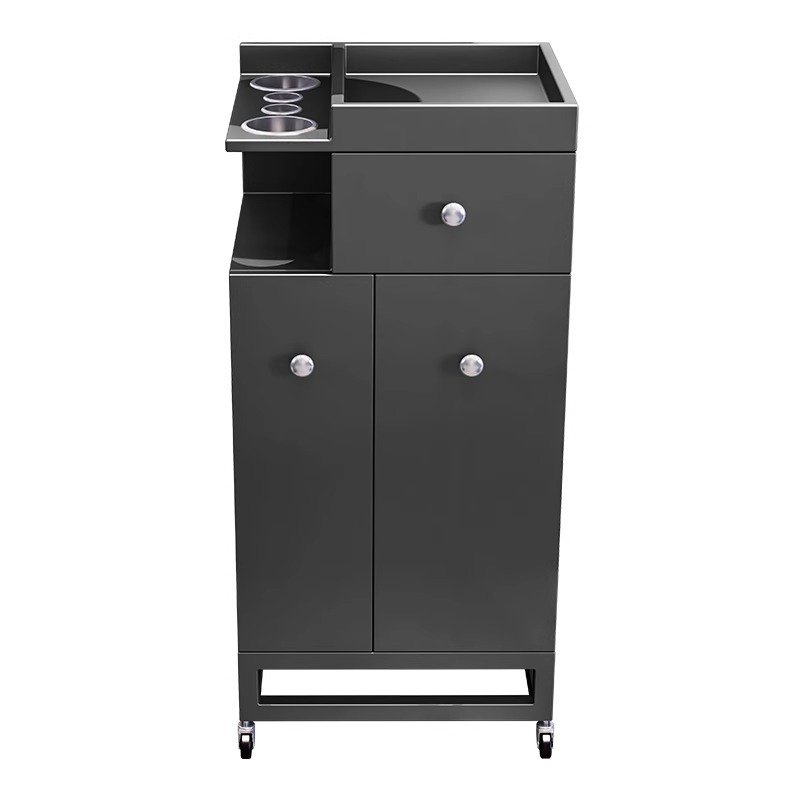 New barbershop cabinet trolley hair salon special hair tools cabinet multi-functional cutting work cabinet