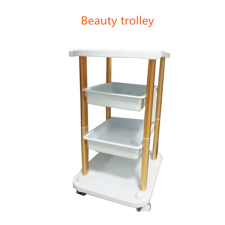 Hot selling salon use modern furniture beauty salon trolley for beauty machine